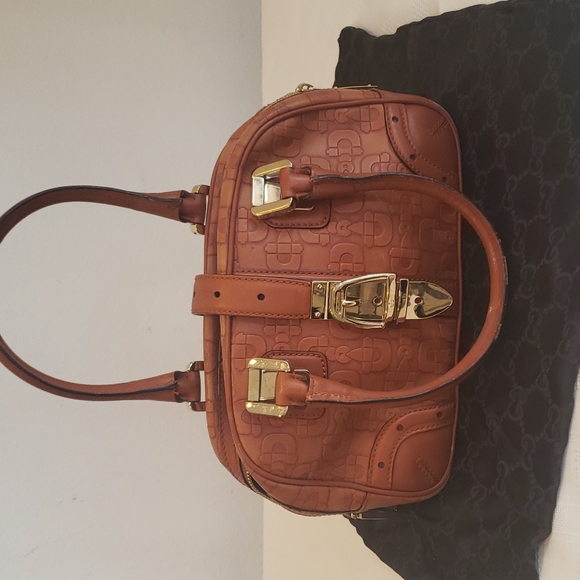 Gucci Handbags - Gucci Embossed Horsebit Satchel handbag